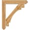 Ekena Millwork Merced Arts and Crafts Rough Sawn Bracket w/ Offset Brace, Western Red Cedar, 8"W x 42"D x 48"H BKT0806X42X48MRC03RWR - alternate 4